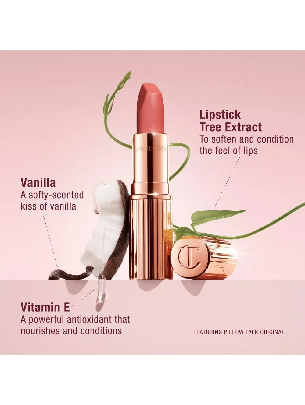 Charlotte Tilbury • Matte Revolution Lipstick • Pillow Talk Medium • New in Box
